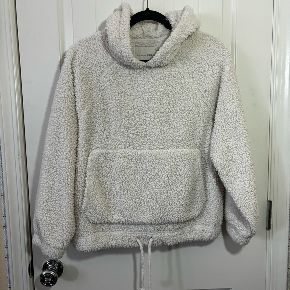 American Eagle Teddy Bear Hoodie Pullover Jacket Size Small D2